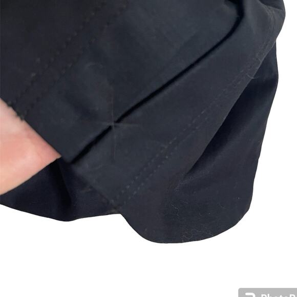 Liz Claiborne Double Breast Mid Length Trench Coat Black Size S - Picture 2 of 6